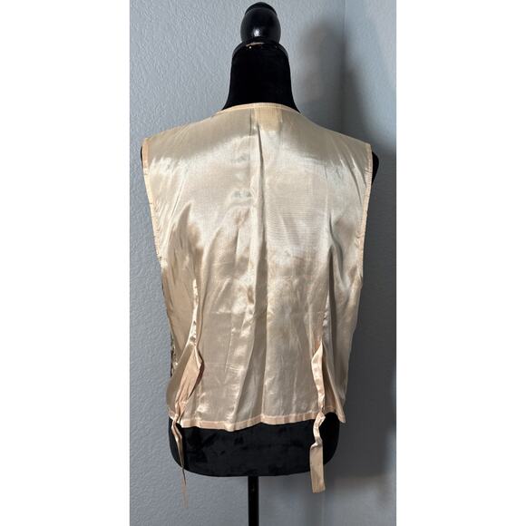 Vtg Bedford Fair Women’s Sz LP Made In USA Tapestry Vest - Picture 10 of 15